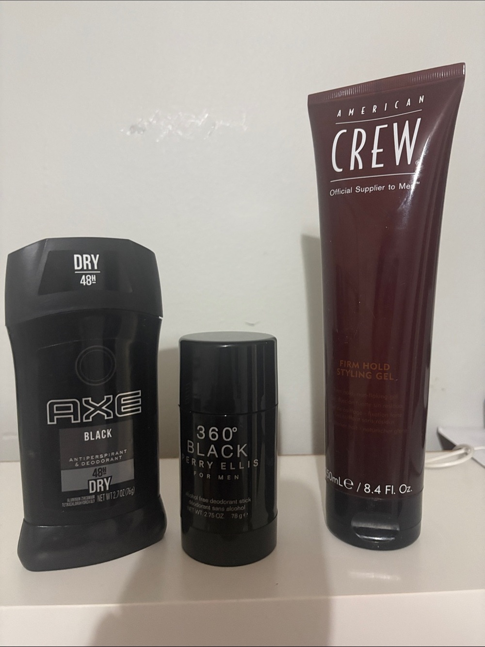 Black  perry  ellis For men  /Firm Hold Styling Gel - Black/Brown